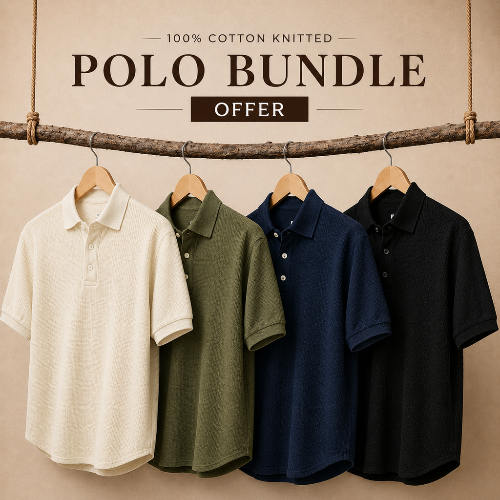 100% Knitted Polo Shirts Bundle OFFER