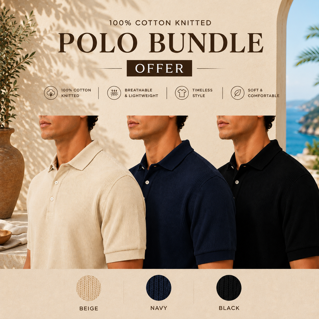 100% Cotton Knitted Polo Shirts Bundle OFFER