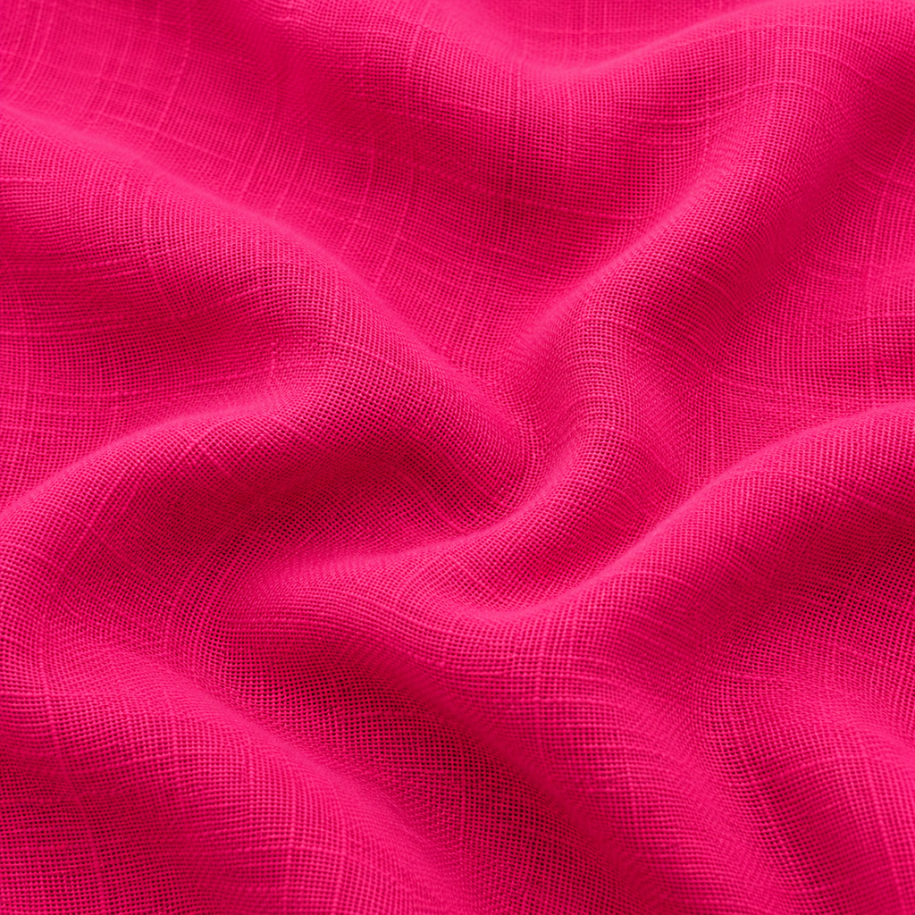 Relaxed Fuchsia linen Cotton Shirt Blend