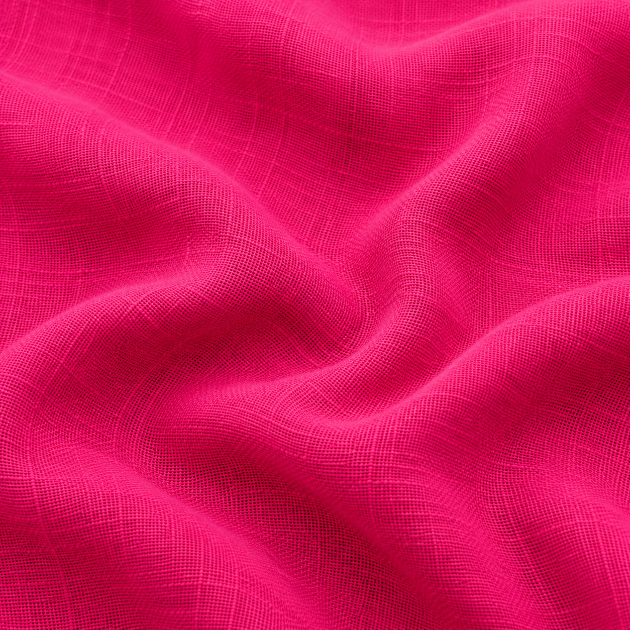 Relaxed Fuchsia linen Cotton Shirt Blend