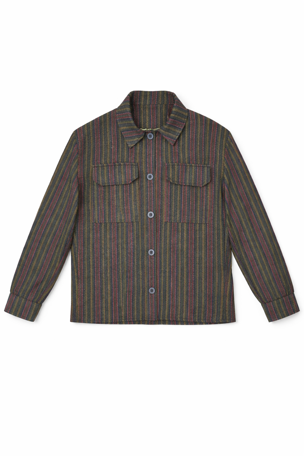 Vintage Herringbone Wool Patterned Jacket